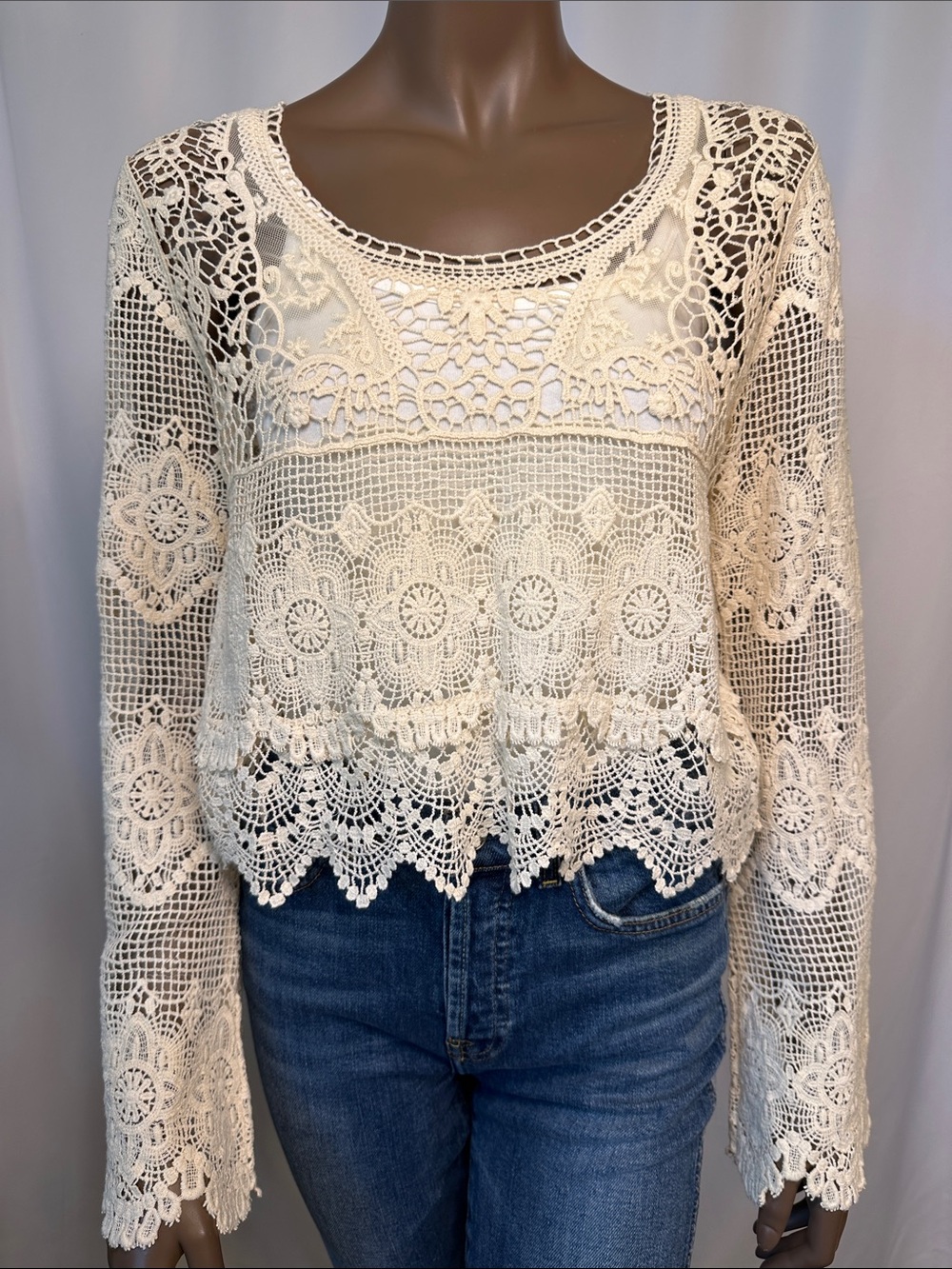 staring at stars Crochet Long Sleeves | 100% Cotton